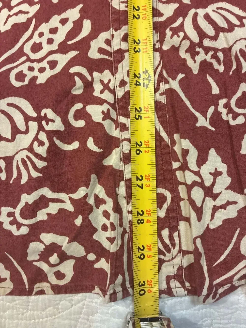 Banana Republic 100% Cotton Floral Print Short Sleeve Button-Up Shirt